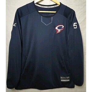 Calgary Flames Easton Hockey Jersey SweatShirt, Sz Youth Lg/XL, Blue #5